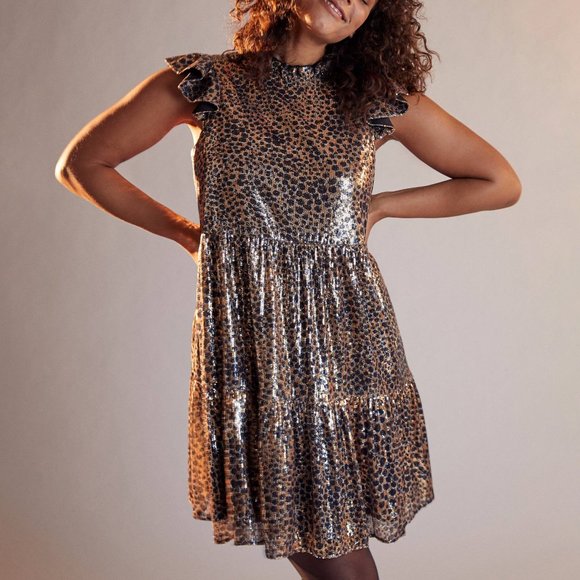 Anthropologie Joella Sequined Mini Dress - Picture 6 of 8